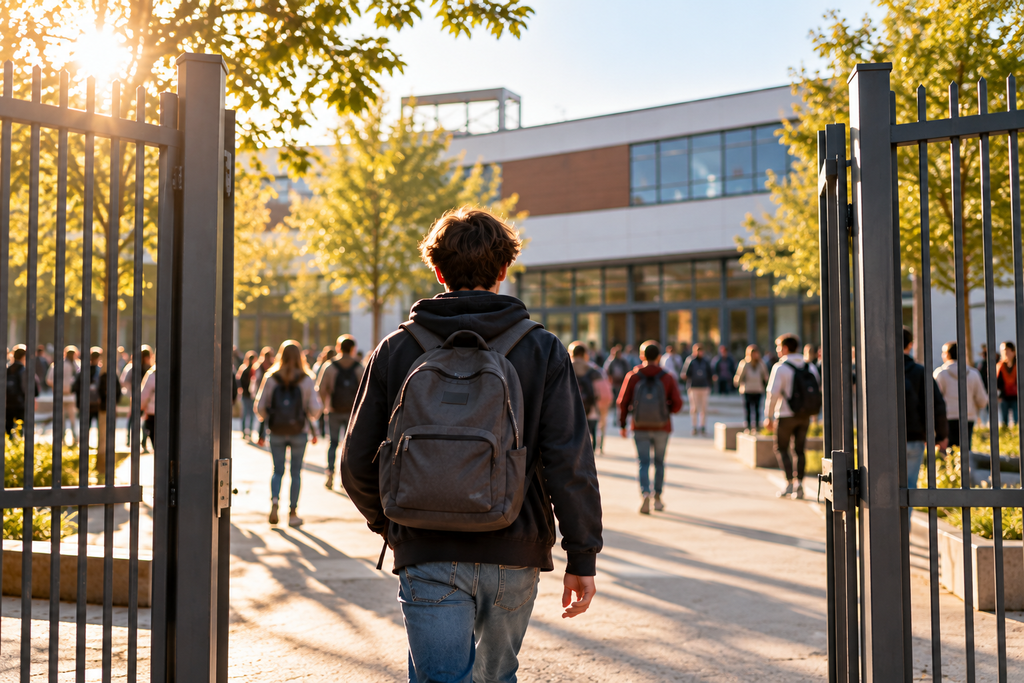 Adolescent face à une nouvelle étape de sa scolarité